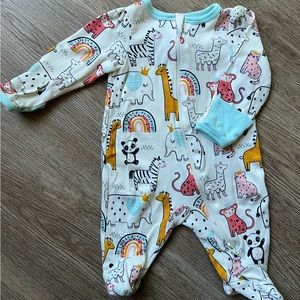 Wonder National Animals Onesie (NB)